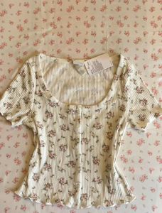 Floral Print Crop Top