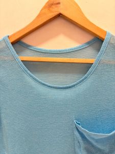 Beautiful Teal Pocket Tee