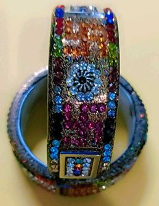 Vintage Rhinestone Bangle Bracelets