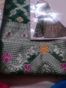 Green Banarasi Silk Saree