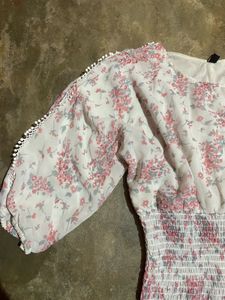 Floral Smocked Blouse