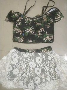 Beautiful Frills Bikni Set