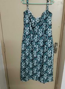 Floral Print adjustable Strap Sleeves Kurta