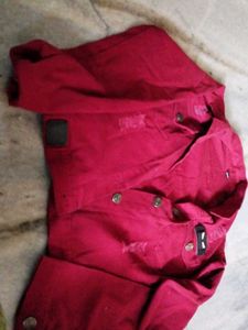 Red Denim Jacket
