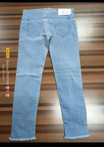 Stylish Lace-Up Detail Jeans