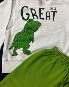 Baby Boy Green &amp; White Core Set