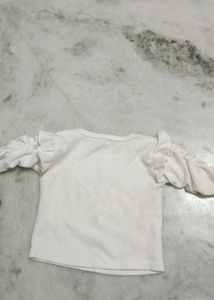 Baby Girl Cute White Top