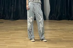 URBANIC Typography Baggy Jeans Women.