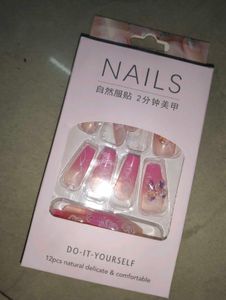 Pink Press-On Nails