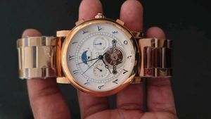 Cartier Rose Gold Arabic Dial Watch