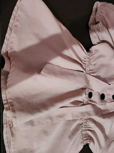 Baby Pink Peplum Top