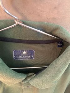 Louis Philippe Green Polo T-Shirt