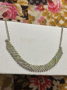 Sparkling Rhinestone Statement Necklace