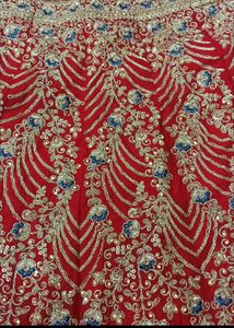 Red Embroidered Anarkali Dress