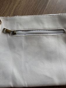 White Fur Sling Bag