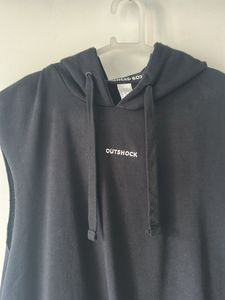 Outshock Black Sleeveless Hoodie