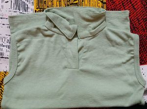 Sleeveless Polo Top