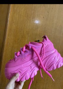 Size 37 Fushia Sneakers