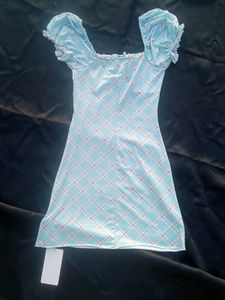 brand new (newme) Mint Checkered Mini dress