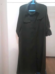 Olive Green Shirt Dress