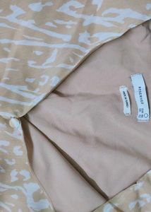 Reserved Beige Animal Print Top