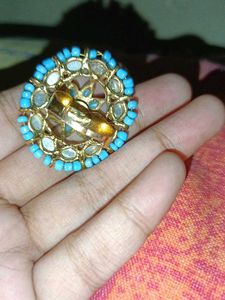 adjustable classy blue ring