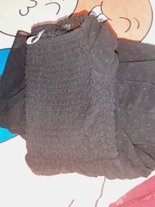 Black Off-Shoulder Tiered Maxi Dress