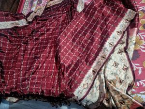 Pure Silk Ikkat Weave Saree