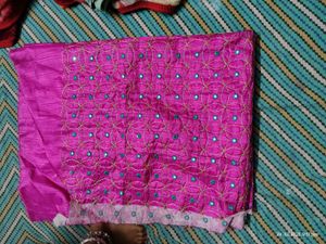 Elegant Pink &amp; Gold Blouse Material