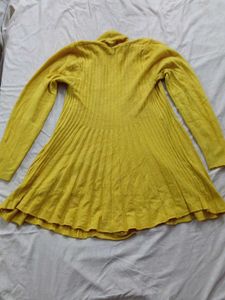 Yellow Knit Cardigan shrug ( long)