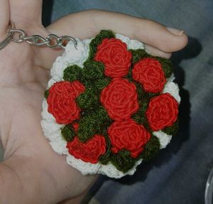 Crochet bouquet Keychain