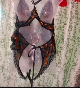 1xl pumpkin bodysuit , Halloween lingerie