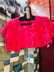 Pink Floral Bolero Jacket