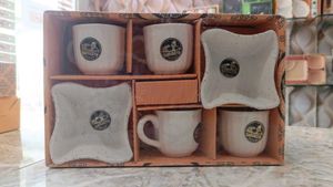 Mugs and Saucers Set