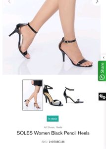 Soles partywear heels of size 39