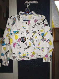 Funky Graphic Print Jacket