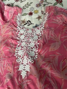 Pink Embroidered Kurta Set