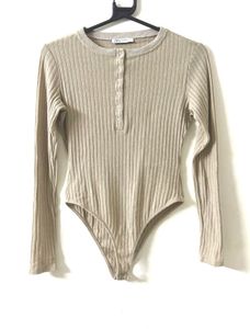 Ribbed Henley Bodysuit