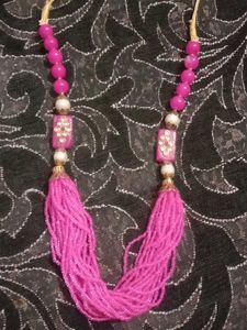 Pink Beaded Necklace