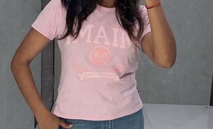 Baby Pink Causal T-shirt