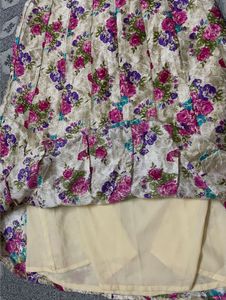 Floral Print Skirt