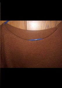 Brown Knit Light Sweater