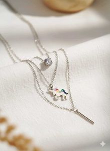 🦄 Unicorn 3 layered unique pendent 🦄