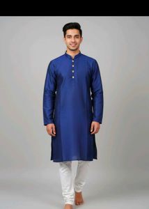 Royal blue kurta pajama set – size 36, perfect for