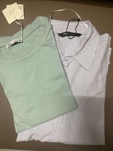 Combo Offer Zara M Size Tshirt &amp; Oversize Shirt