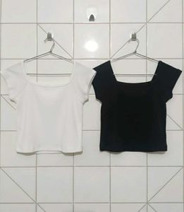 Square Neck Crop Top Set