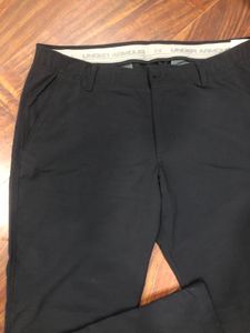 under armour navy blue track pant