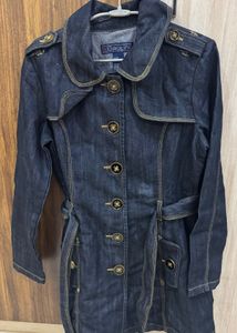 Baccini Denim Trench Coat