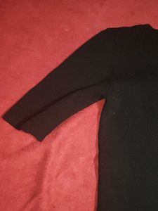 Black Button-Down Top