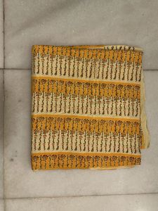 Cotton Yellow Double XL Bed Sheet – Brand New